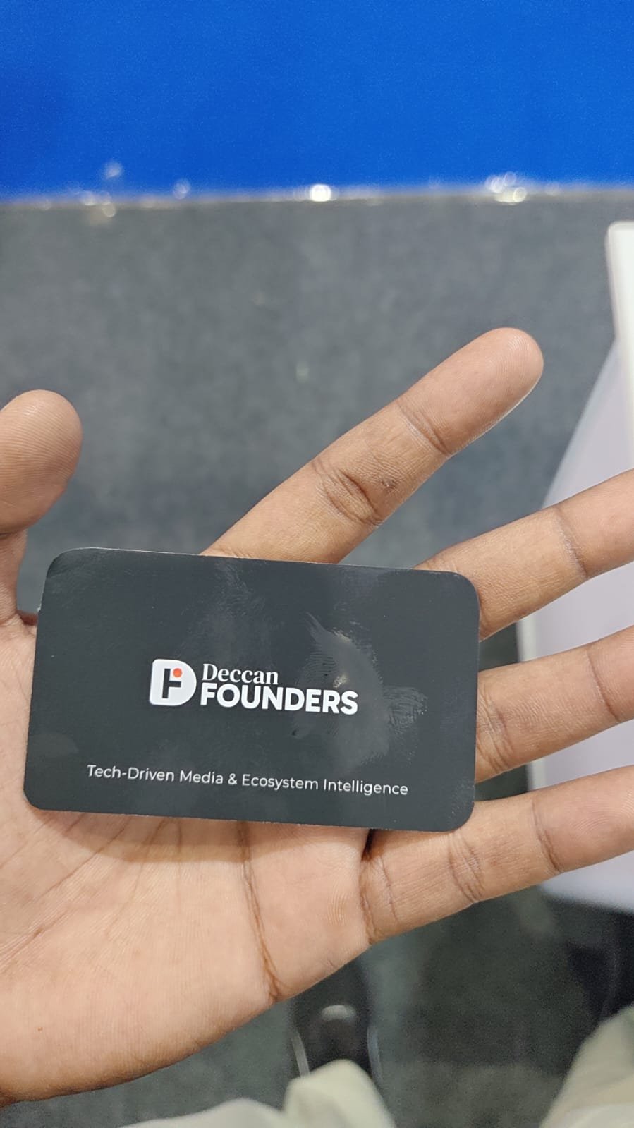 Business card of contact